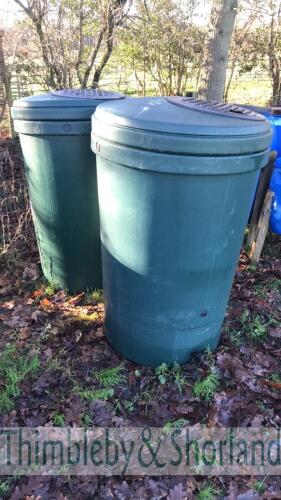 2 harcosta water butts 350L