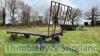 20ft turn table bale trailer with front rade