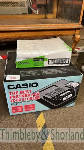 Casio SE G1 cash register and till rolls