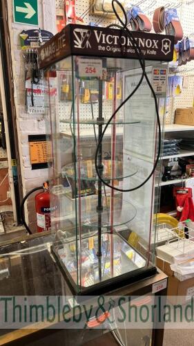 Counter top rotary display cabinet