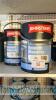 2 no 5L tins of Johnstones black masonry paint