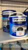 2.5 & 5L tins of black masonry paint