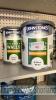 2 no 5L tins of Johnstones white masonry paint