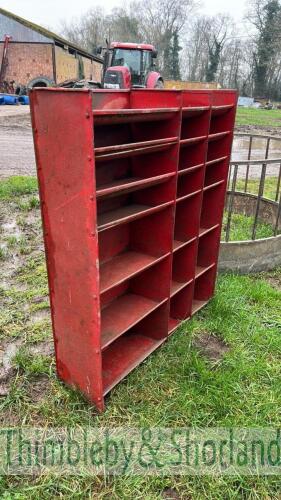 Spares shelving