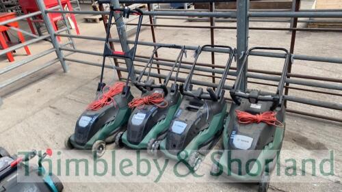 4 Bosch mowers