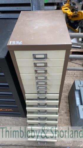 15 drawer metal filing cabinet