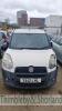 FIAT DOBLO SX MUL TIJET, SA12LHL Date of registration: 01/06/2012 1248cc, Diesel, Manual, White Odometer reading at last MOT: 14,001miles MOT expiry date: 20/03/2017 No key, V5 available