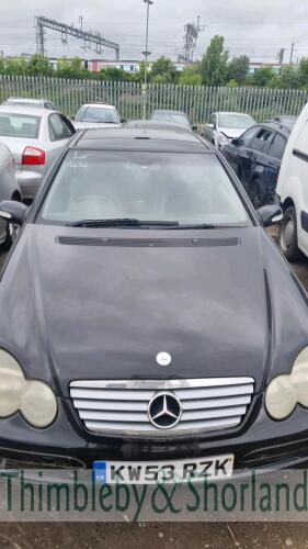 MERCEDES C220 CDI SE AUTO, KW53RZK Date of registration: 04/02/2004 2148cc, Diesel, Auto, Black Odometer reading at last MOT: 123,862 miles MOT expiry date: 25/01/2021 No key, V5 available