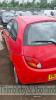 FORD KA COLLECTION, HG53WZU Date of registration: 29/10/2003 1299cc, Petrol, Manual, Red Odometer reading at last MOT: 52,253 miles MOT expiry date: 22/01/2022 No key, V5 available - 5