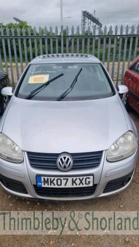 VOLKSWAGEN GOLF GT TDI, MK07KXG Date of registration: 01/03/2021 1968cc, Diesel, Manual, Silver Odometer reading at last MOT: 103,960 miles MOT expiry date: 31/01/2021 No key, V5 available