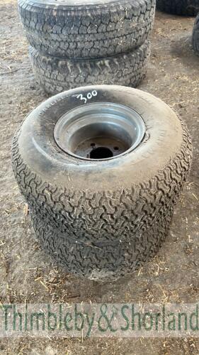 2 trailer wheels 20x8.00-8NNS