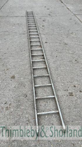 Grain bin ladder