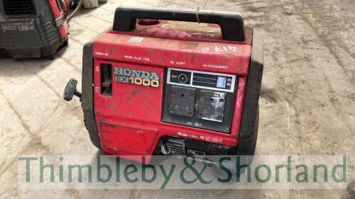 Honda Ex1000 petrol generator