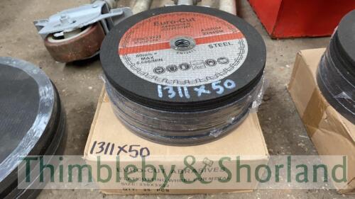 50 no 9in metal cutting discs