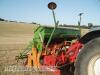 Amazone RPD 301 3m close spacing seed drill c/w following harrow, press wheels, markers, tramline equipment, hopper extension mounted on Kuhn HA3000 reciprocating harrow, both 1996 - 2