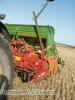 Amazone RPD 301 3m close spacing seed drill c/w following harrow, press wheels, markers, tramline equipment, hopper extension mounted on Kuhn HA3000 reciprocating harrow, both 1996 - 3