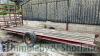 Hayflake low loader trailer, 6.6m wooden bed, front bale ladder 11.50 x 15.3 tyres. 4.50 tonne - 2