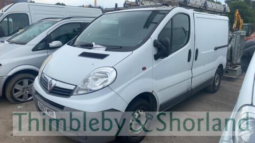 VAUXHALL VIVARO 2700 CDTI SWB - DU07 WDR Date of registration: 01.03.2007 1995cc, diesel, manual, white Odometer reading at last MOT: 189147 miles MOT expiry date: 15.03.2023 No key, V5 available