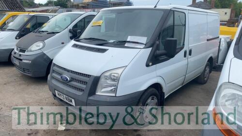 FORD TRANSIT 100 T260 FWD - HY13 NBM Date of registration: 14.03.2013 2198cc, Diesel, Manual, White Odometer reading at last MOT: 105706 miles MOT expiry date: 28.03.2023 No key, V5 available