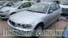 BMW 316TI SE COMPACT - RF03 BVD Date of registration: 29.04.2003 1796cc, Petrol, Manual, Silver Odometer reading at last MOT: 115236 miles MOT expiry date: 14.10.2020 No key, V5 available