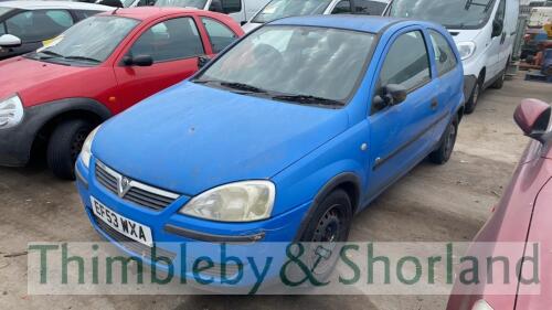 VAUXHALL CORSA LIFE TWINPORT, EF53WXA Date of registration: 30/01/2004 998cc, Petrol, Manual, Blue Odometer reading at last MOT: 51,148 miles MOT expiry date: 08/10/2020 No key, V5 available