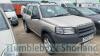 LANDROVER FREELANDER TD4 GS - CP02 DTK Date of registration: 14.06.2002 1951cc, diesel, manual, gold Odometer reading at last MOT: 143866 miles MOT expiry date: 17.11.2021 No key, V5 available - 4