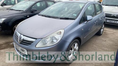 VAUXHALL CORSA DESIGN - SE57 HNU Date of registration: 08.07.2021 1364cc, petrol, manual, silver Odometer reading at last MOT: 96341 MOT expiry date: 08.07.2021 No key, V5 available