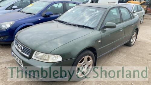 AUDI A4 1.8T SPORT - W919 RYB Date of registration: 28.03.2000 1781cc, manual, petrol, green Odometer reading at last MOT: 152285 miles MOT expiry date: 04.02.2022 No key, V5 available