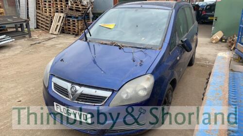 VAUXHALL ZAFIRA CLUB - FL06 YVD Date of registration: 26.04.2006 1598cc, Manual, Petrol, Blue Odometer reading at last MOT: 163085 miles MOT expiry date: 11.01.2022 No key, V5 available