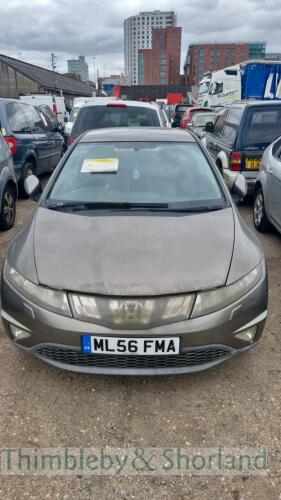 HONDA CIVIC SPORT - ML56 FMA Date of registration: 29.09.2006 1799cc, petrol, manual, grey Odometer reading at last MOT: 103,119 miles MOT expiry date: 24.01.2022 No key, V5 available