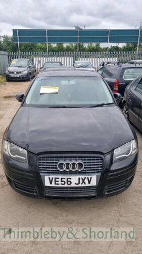 AUDI A3 AUTO - VE56 JXV Date of registration: 17.01.2007 1595cc, petrol, automatic, black Odometer reading at last MOT: 103,488 miles MOT expiry date: 18.12.2021 No key, V5 available