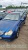 MERCEDES C230 KOMPRESSOR SE A - LN03 EYG Date of registration: 09.07.2003 1796cc, petrol, auto, blue Odometer reading at last MOT: 168,198 miles MOT expiry date: 19.02.2022 No key, V5 available - 3