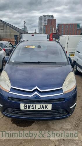 CITROEN C4 PICASSO 7 EXCL HDIA - BW51 JAK Date of registration: 23.05.2007 1560cc, diesel, auto, blue Odometer reading at last MOT: 88,331 miles MOT expiry date: 04.01.2022 No key, V5 available