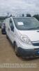 VAUXHALL VIVARO 2700 CDTI SWB PANEL VAN - LL08 OVE Date of registration: 30.06.2008 1995cc, diesel, manual, white Odometer reading at last MOT: 152,999 miles MOT expiry date: 20.11.2021 No key, V5 available - 2