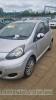 TOYOTA AYGO PLATINUM VVT-I - LM59 WHV Date of registration: 06.11.2009 998cc, petrol, manual, silver Odometer reading at last MOT: 79886 miles MOT expiry date: 10.09.2021 No key, V5 available - 3