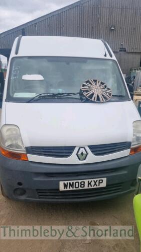 RENAULT MASTER LM35 DCI 100 - WM08 KXP Date of registration: 02.08.2008 2464cc, diesel, manual, white Odometer reading at last MOT: 153,778 miles MOT expiry date: 04.01.2022 No key, V5 available