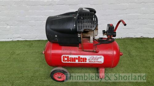 Clarke air industrial compressor