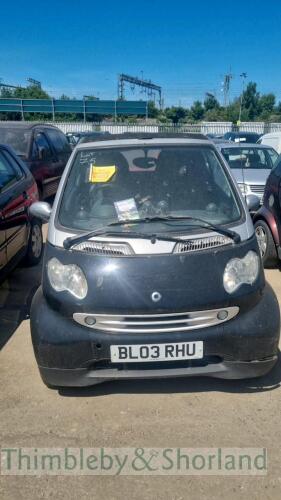 SMART CITY PASSION 50 AUTO - BL03 RHU Date of registration: 30.06.2003 599cc, petrol, auto, silver Odometer reading at last MOT: 45,079 miles MOT expiry date: 29.12.2021 No key, V5 available