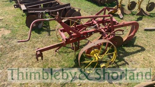 2 furrow Oliver trailed plough