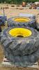 Set of tractor rims and tyres, Kleber 20.8 R38 & Continental 420/85 R28 - 2