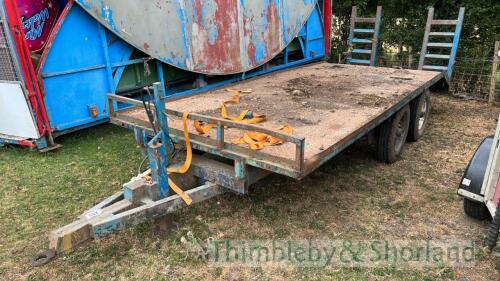 Twin axle beaver tail trailer