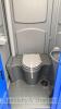 New and unused single cubicle chemical toilet with fresh water flush, valve for self discharging, wash basin, soap dispenser (2022) - 2