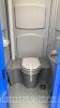 New and unused single cubicle chemical toilet with fresh water flush, valve for self discharging, wash basin, soap dispenser (2022) - 2