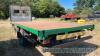 Twin axle 25ft flat bed bale trailer - 4