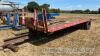 Single axle 26ft draw bar trailer