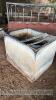 Galvanised bin trough - 2