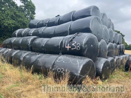 199 bales of round bale silage - 2021 season