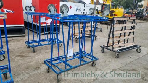 2 sheet material trollies