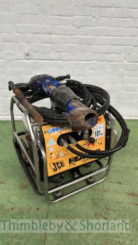 JCB beaver hydraulic pack, hose, gun and point