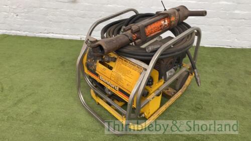 Benford HP60 hydraulic pack, hose & gun